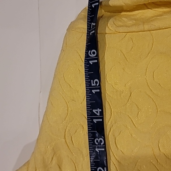 Alfred Dunner Full Zipper Textured Anorak Spring Jacket Yellow 16 - Picture 17 of 17